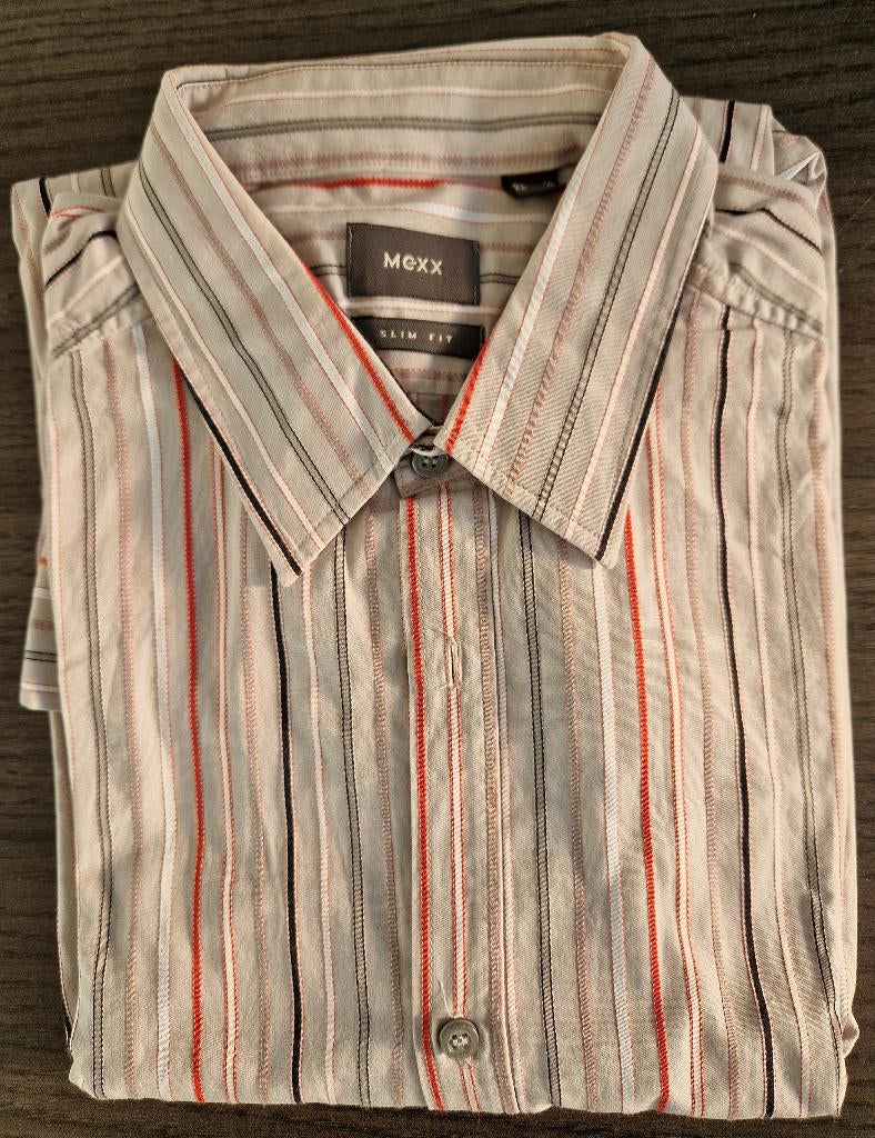 Mexx overhemd met streeppatroon multicolour mt M slim fit, Kleding | Heren, Overhemden, Mexx, Overige kleuren, Gedragen, Halswijdte 39/40 (M)