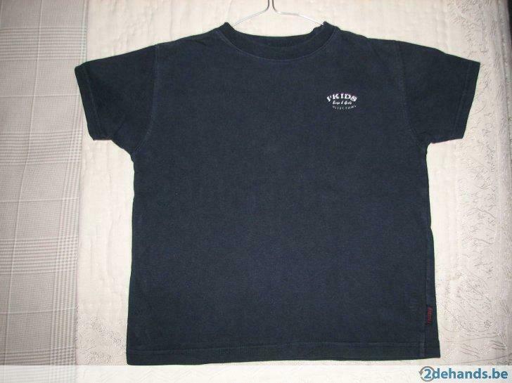 Donkerblauwe jongensshirt 'Ikids', Maat: 4 jaar (104), Ophalen of Verzenden, Gebruikt, Jongen, Shirt of Longsleeve