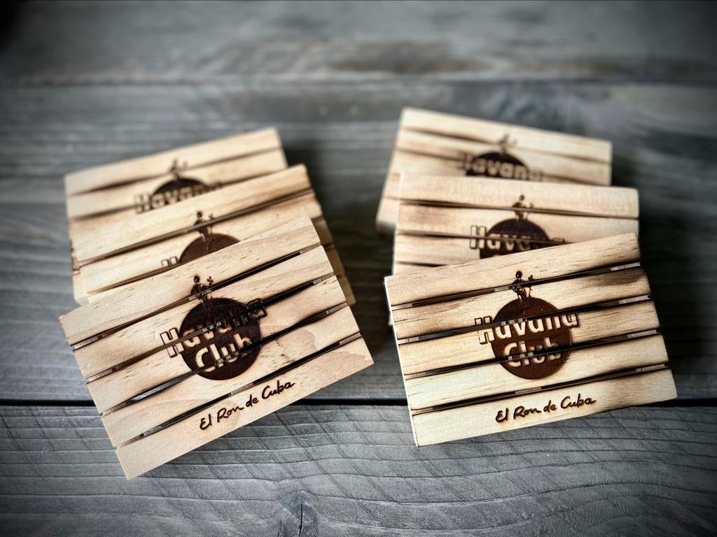 Havana Club coasters (6 stuks), Collections, Marques & Objets publicitaires, Enlèvement ou Envoi, Neuf