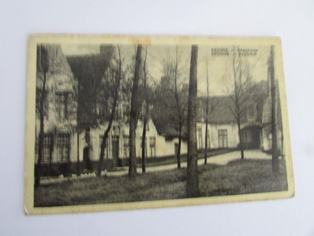 BRUGGE, 2 OUDE POSTKAARTEN, BEGIJNHOF, Ophalen of Verzenden, 1920 tot 1940, Gelopen, West-Vlaanderen