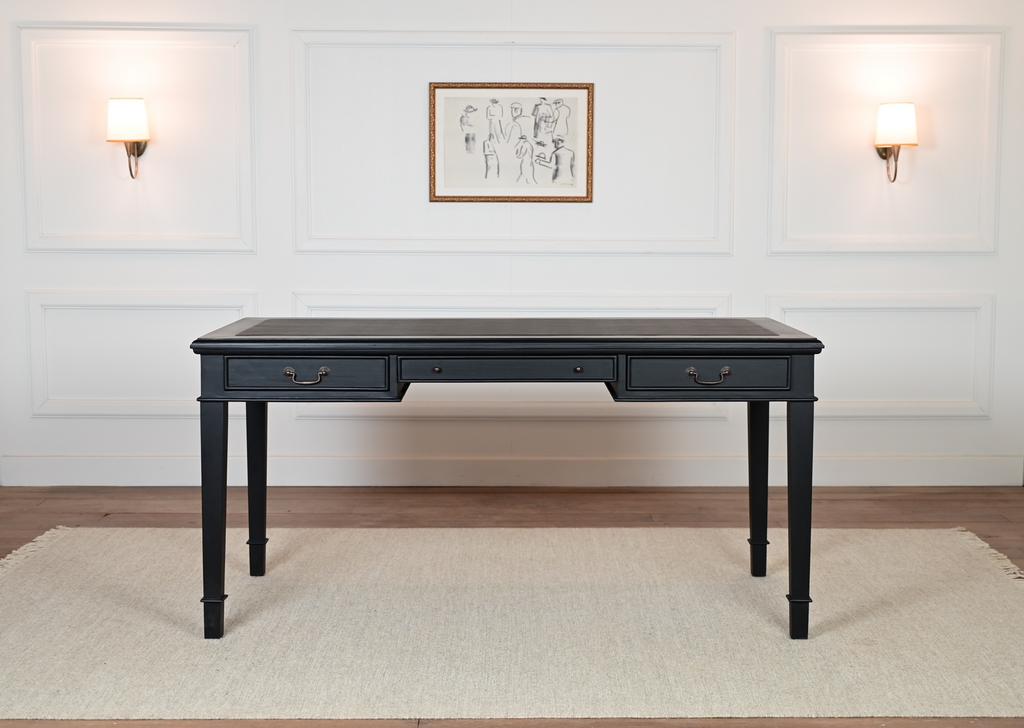 Klassiek Engels bureau zwart (schrijftafel) (NIEUW), Huis en Inrichting, Bureaus, Nieuw, Ophalen of Verzenden