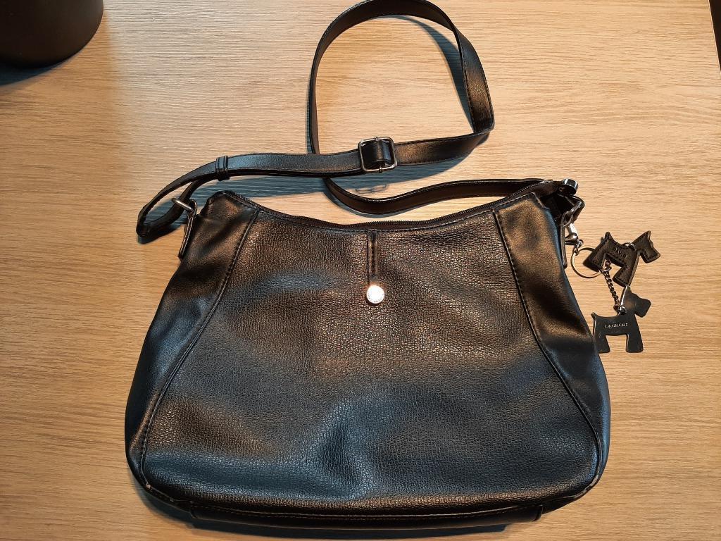 Schoudertas Laurent David, Handtassen en Accessoires, Gebruikt, Zwart, Leer, Ophalen