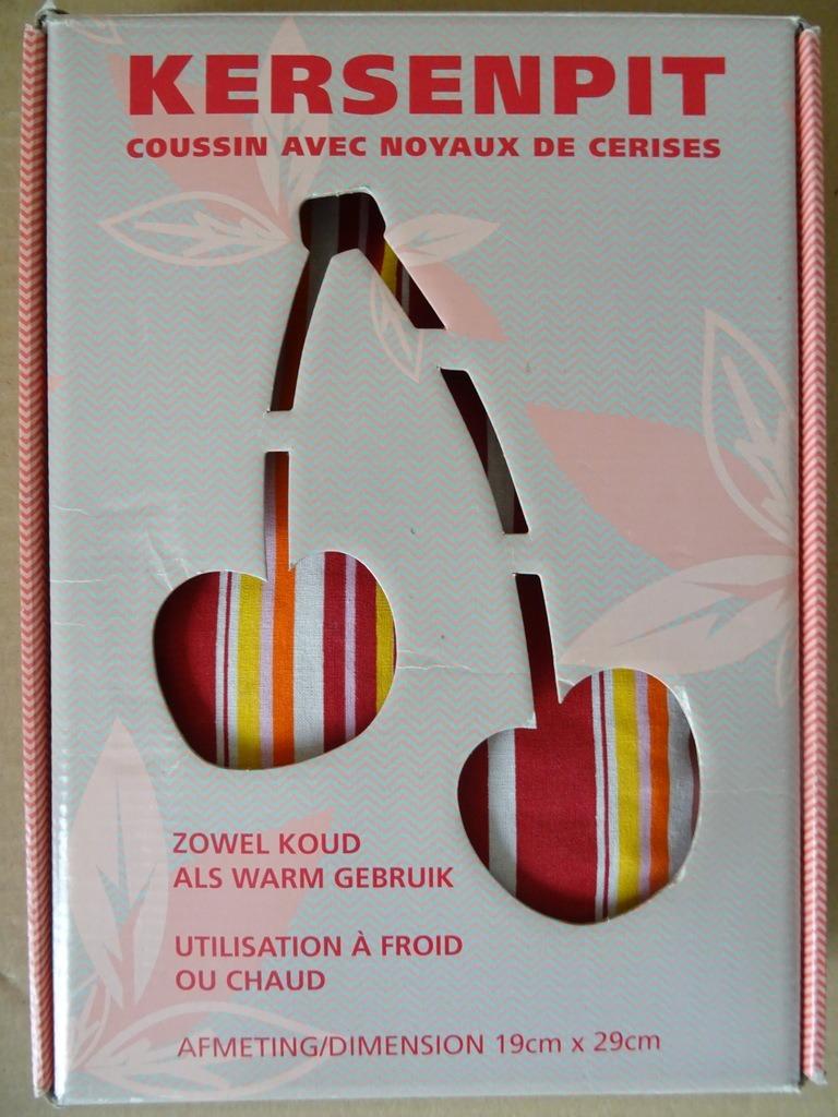 Kersenpit kussen 19x29cm nieuw in de verpakking vintage 1980, Ophalen of Verzenden