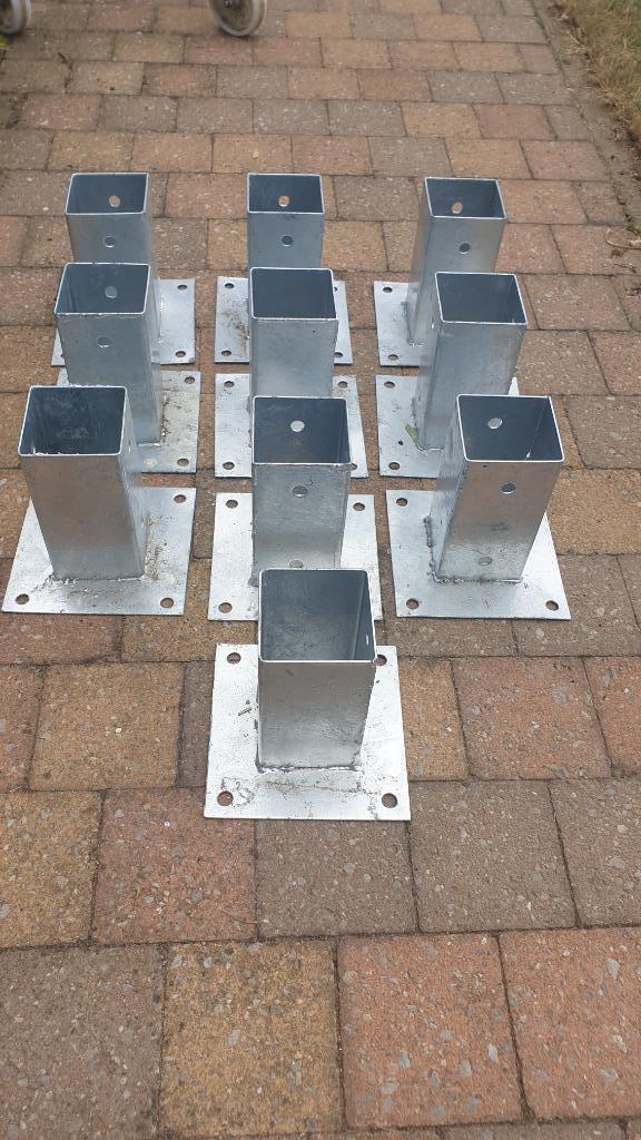 jw1318: voeten voor geimpregneerde palen tot 71x71mm, Tuin en Terras, Ophalen, Nieuw, Minder dan 180 cm, Overige typen