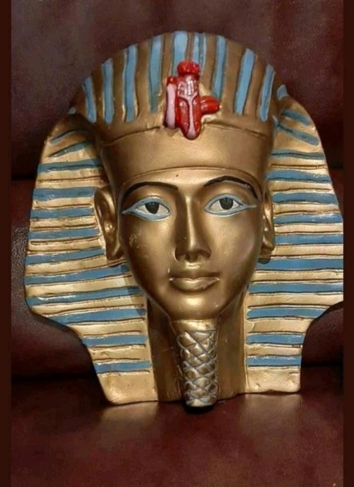 SUPERBE tête d'Égypte, en terre cuite ! Égyptien, King T, Enlèvement ou Envoi, Utilisé