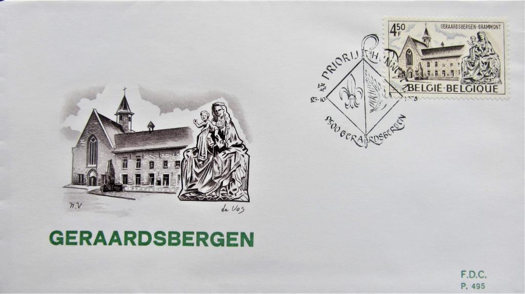 FDC TOERISME- GERAARDSBERGEN- REMOUCHAMPS- DE LEIE-HAM-SUR-, Ophalen of Verzenden, Gestempeld, Plaats of Gebouw