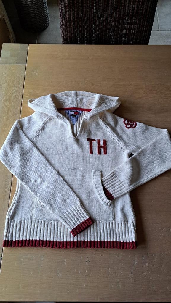 Tommy Hilfiger hoodie kids ecru, Ophalen of Verzenden, Zo goed als nieuw, Tommy Hilfinger, Jongen of Meisje