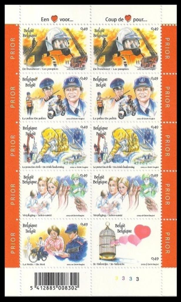 F3150/55 Postzegels Een hart voor…, Postzegels en Munten, Postzegels | Europa | België, Ophalen of Verzenden, Frankeerzegel, Postfris