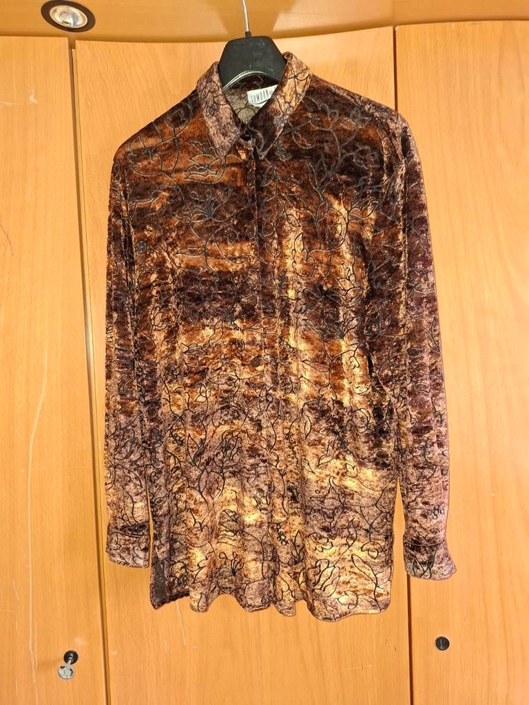 Suede blouse, Kleding | Dames, Bruin, Maat 46/48 (XL) of groter, Ophalen of Verzenden, Samoon