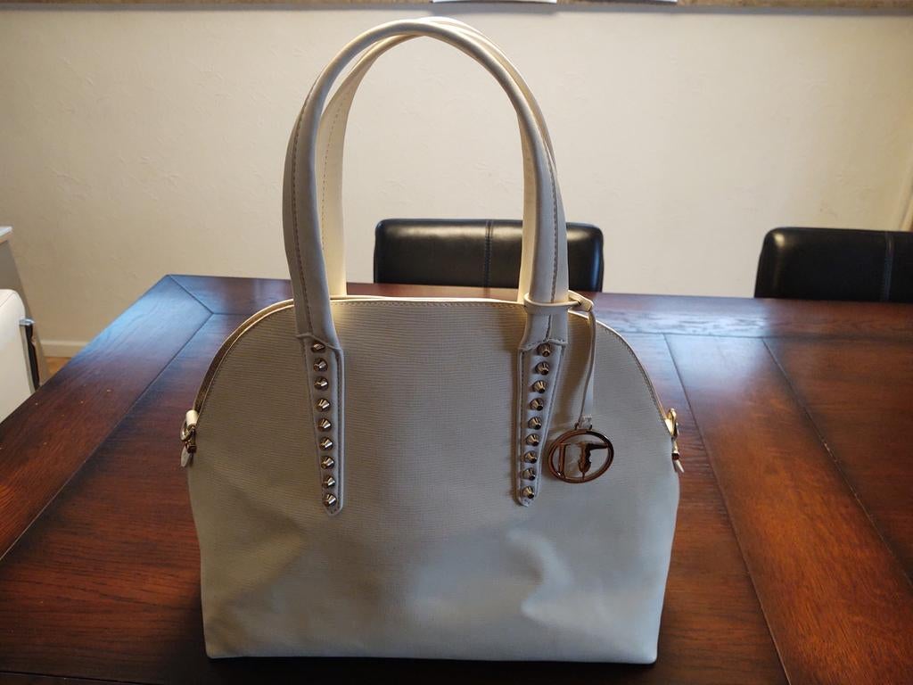 Trussardi handtas., Handtassen en Accessoires, Ophalen of Verzenden, Gebruikt, Wit, Handtas