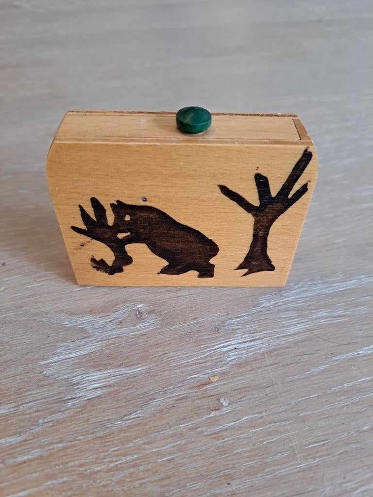 Houten fopdoosje, Ophalen of Verzenden, Zo goed als nieuw