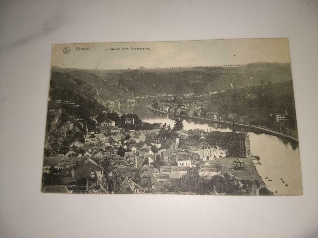 Postkaart 1907 - Dinant, zicht op de Maas, Enlèvement ou Envoi, Avant 1920, Affranchie, Namur
