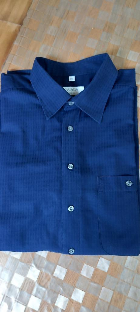 BLAUW HERENHEMD XXL, Kleding | Heren, Overhemden, Blauw, Zo goed als nieuw, Overige halswijdtes, C&A