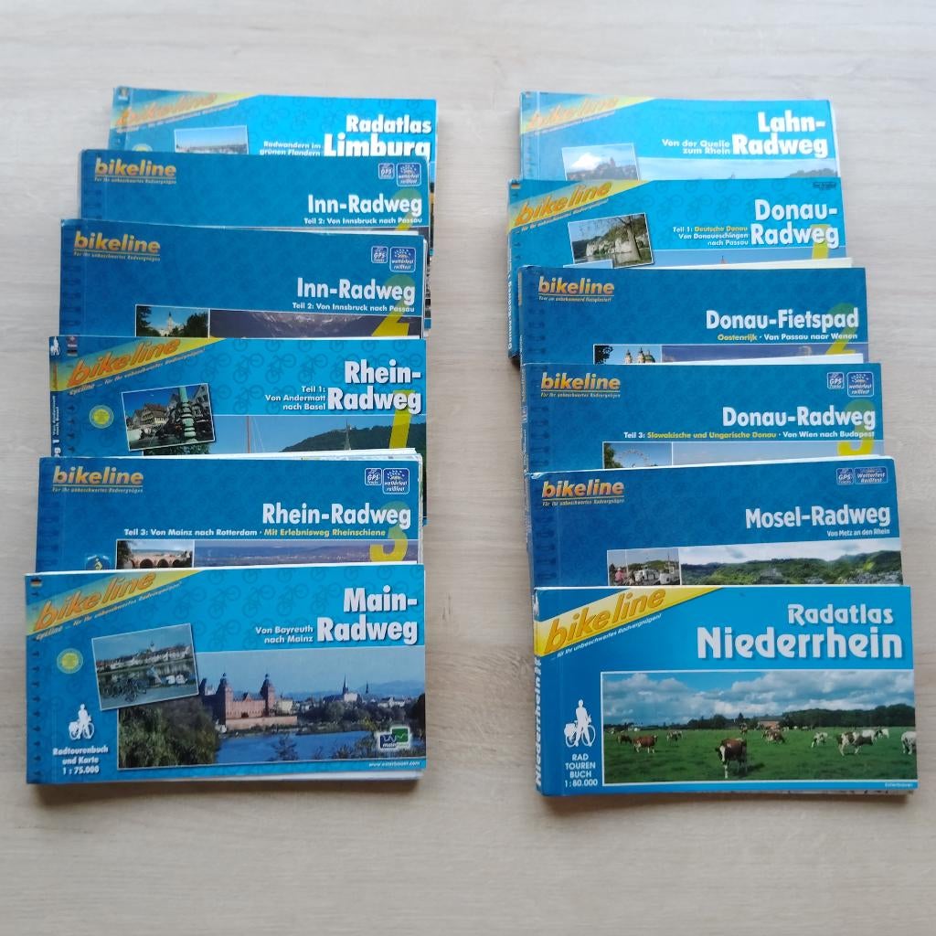 bikeline-fietsgids-fietskaart, Boeken, Reisgidsen, Overige merken, Fiets- of Wandelgids, Europa, Ophalen of Verzenden