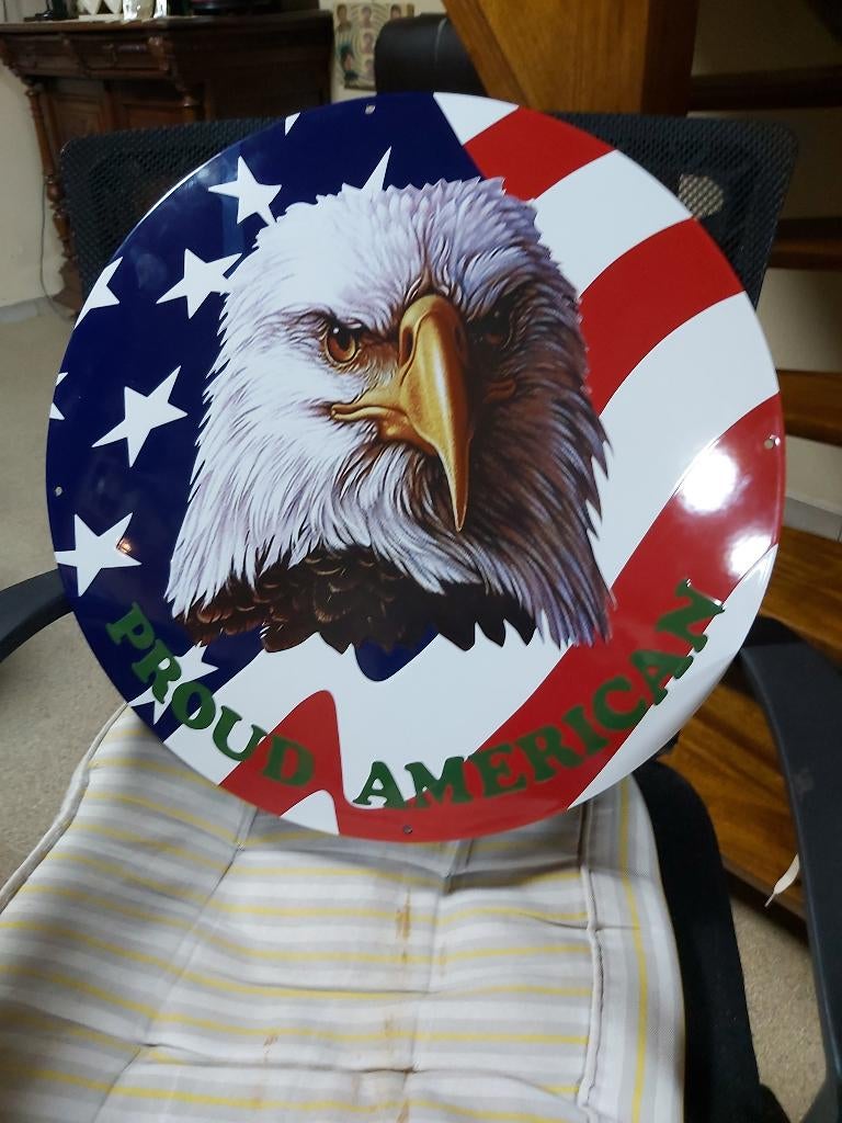 emaille reclamebord american eagle, Ophalen of Verzenden, Nieuw, Reclamebord