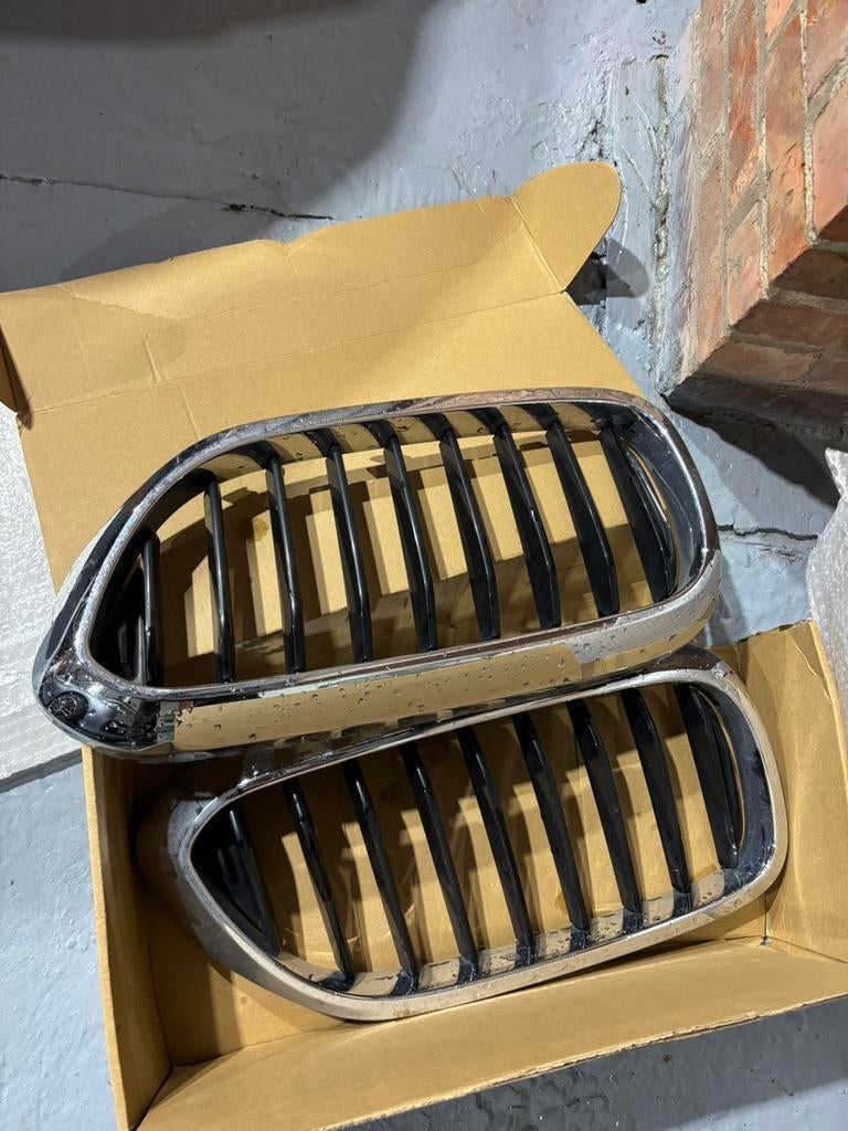 2 originele BMW 5 Serie-grilles, Ophalen, Gebruikt