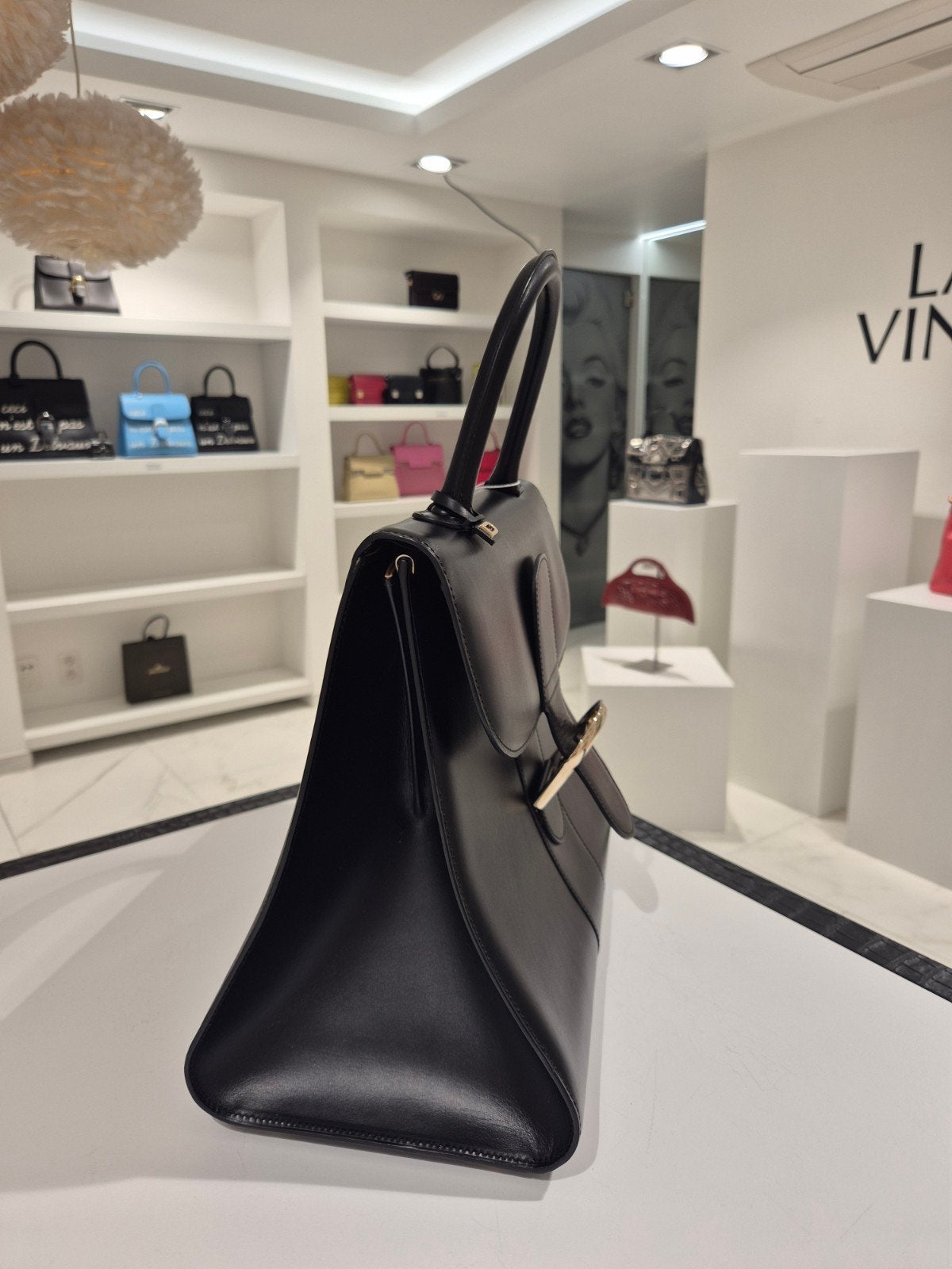 Delvaux Brillant GM Black, Handtassen en Accessoires, Ophalen, Zo goed als nieuw, Zwart, Handtas