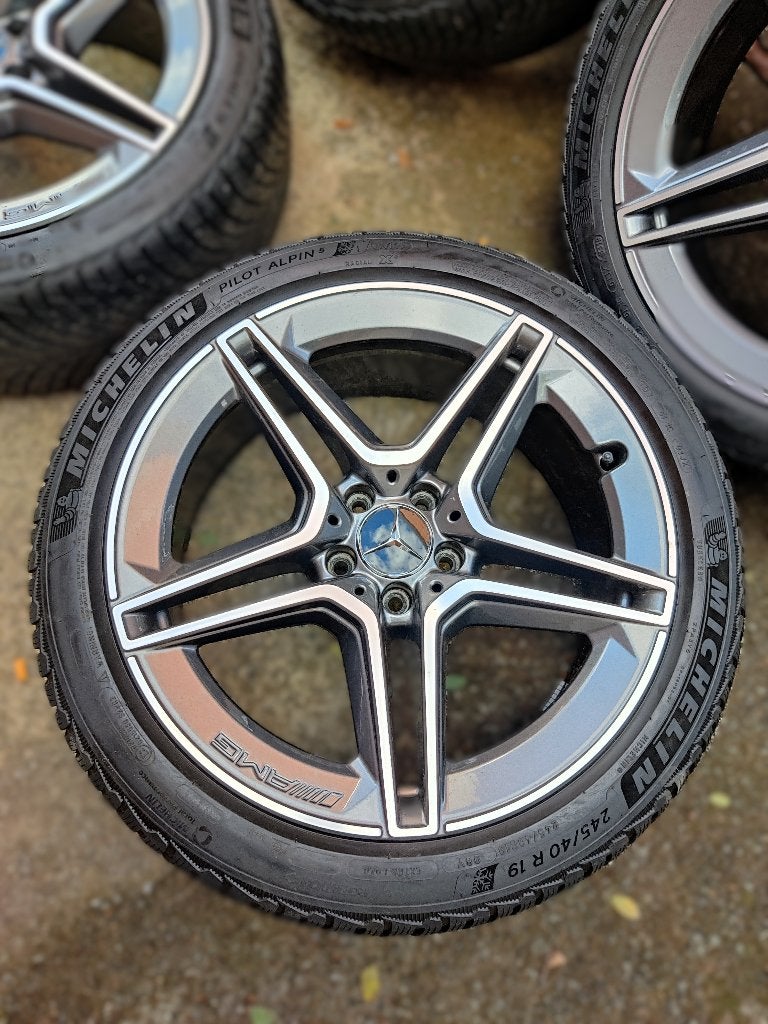 Jantes Mercedes AMG d'origine - 19 pouces - concaves, Neuf, Pneus et Jantes, Véhicule de tourisme, Pneus hiver