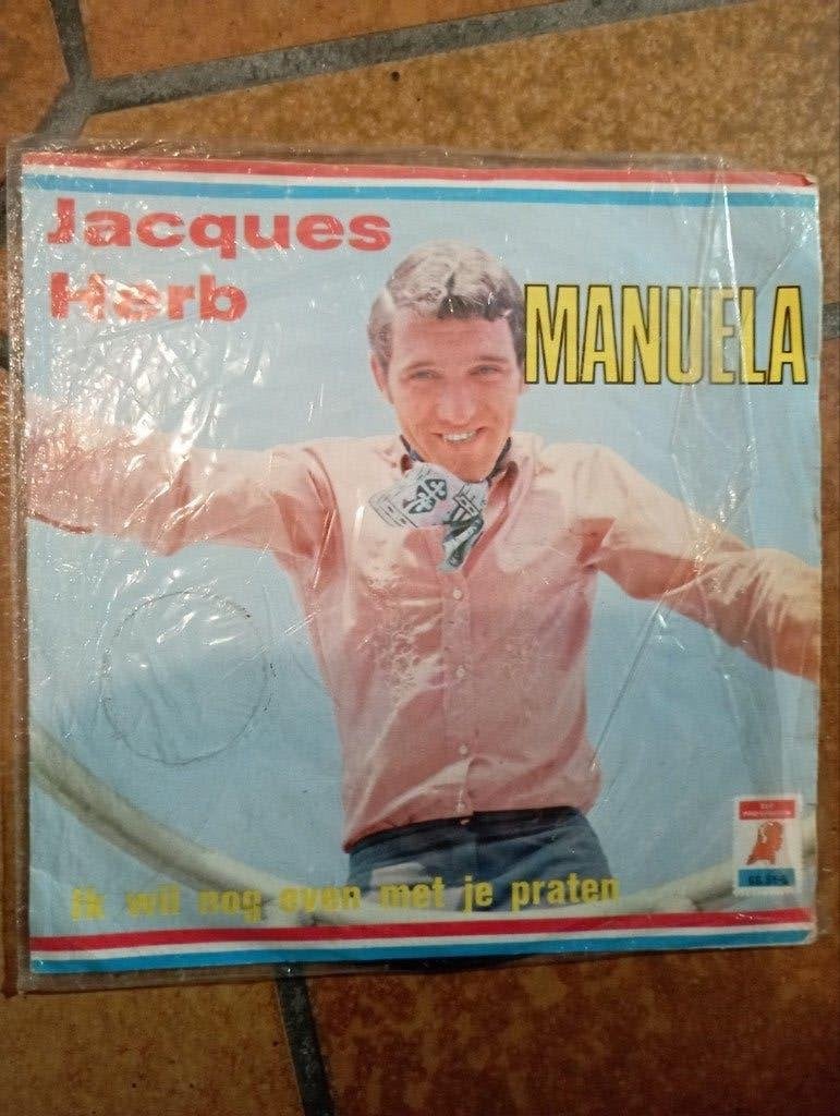 690) vinyl 45t Jacques Herb Manuela, Ophalen of Verzenden