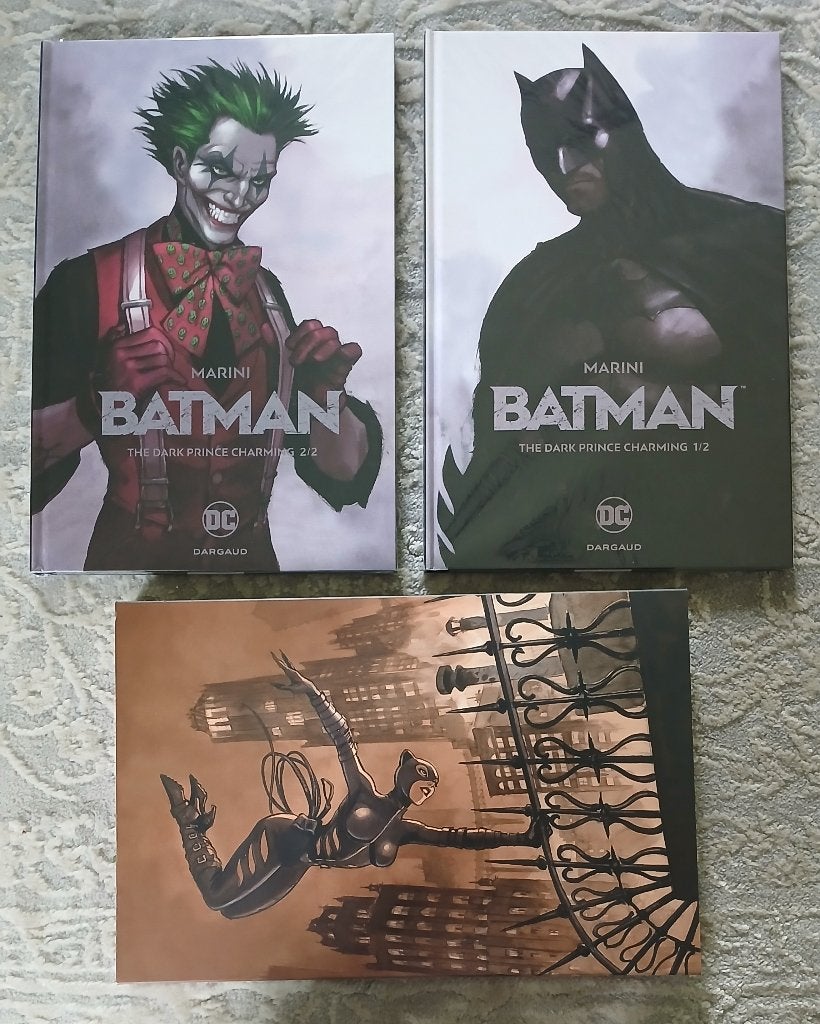 BD Batman - The Dark Prince Charming 1 & 2 EO Marini Signé, Plusieurs BD, Enlèvement ou Envoi, Neuf, Marini