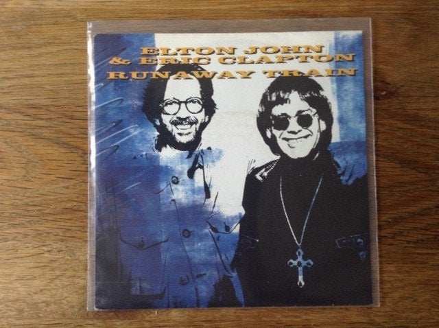 single elton john & eric clapton, 7 inch, Ophalen of Verzenden, Beschermende buitenhoes, Rock en Metal