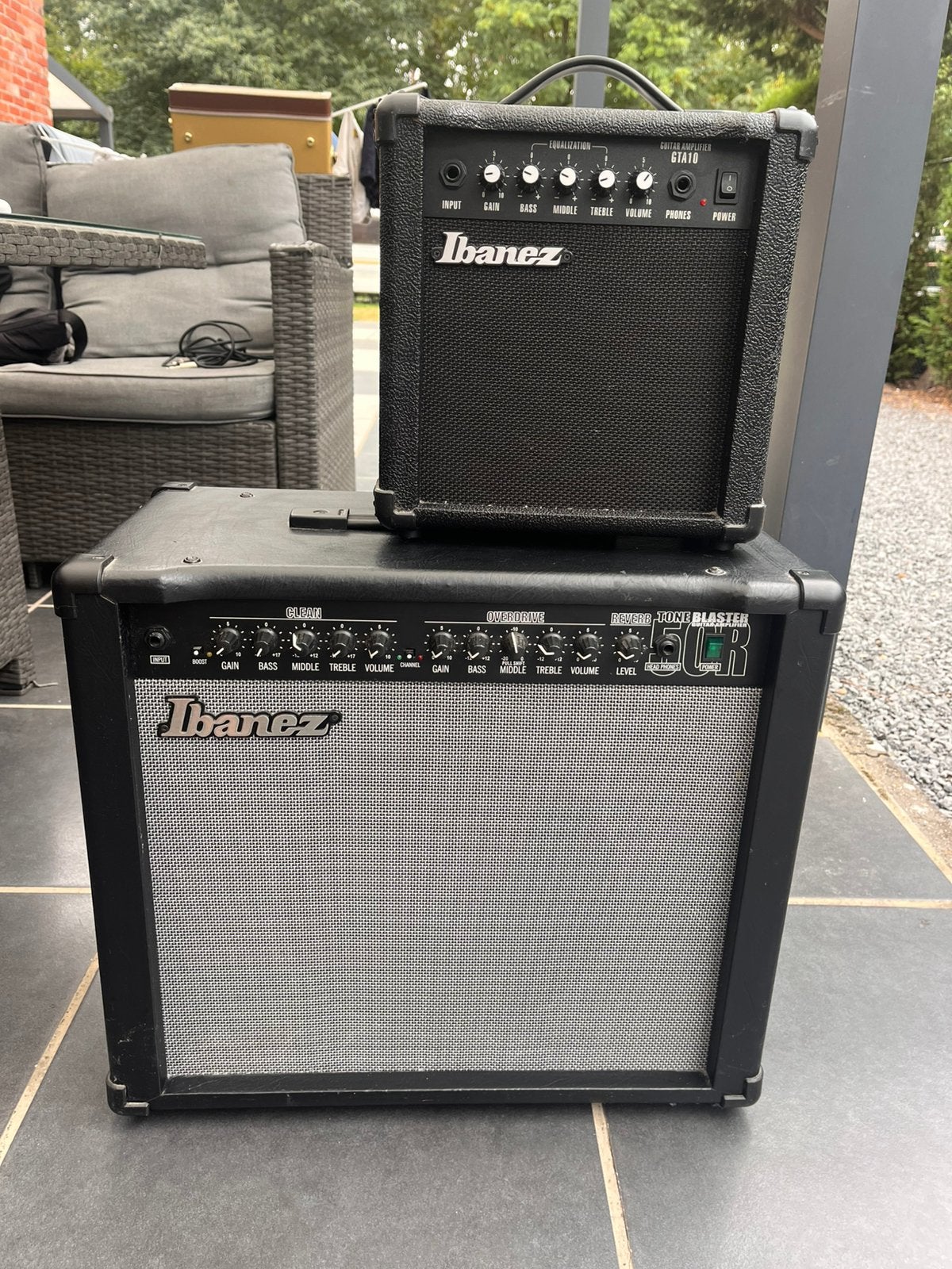 Ibanez Gitaarversterker Set Tone Blaster 50R & GTA10, Enlèvement, Comme neuf