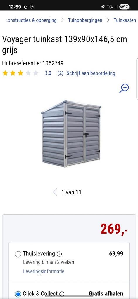 Tuinhok / Tuinhuis / Tuinberging, Ophalen, Tuinhuis