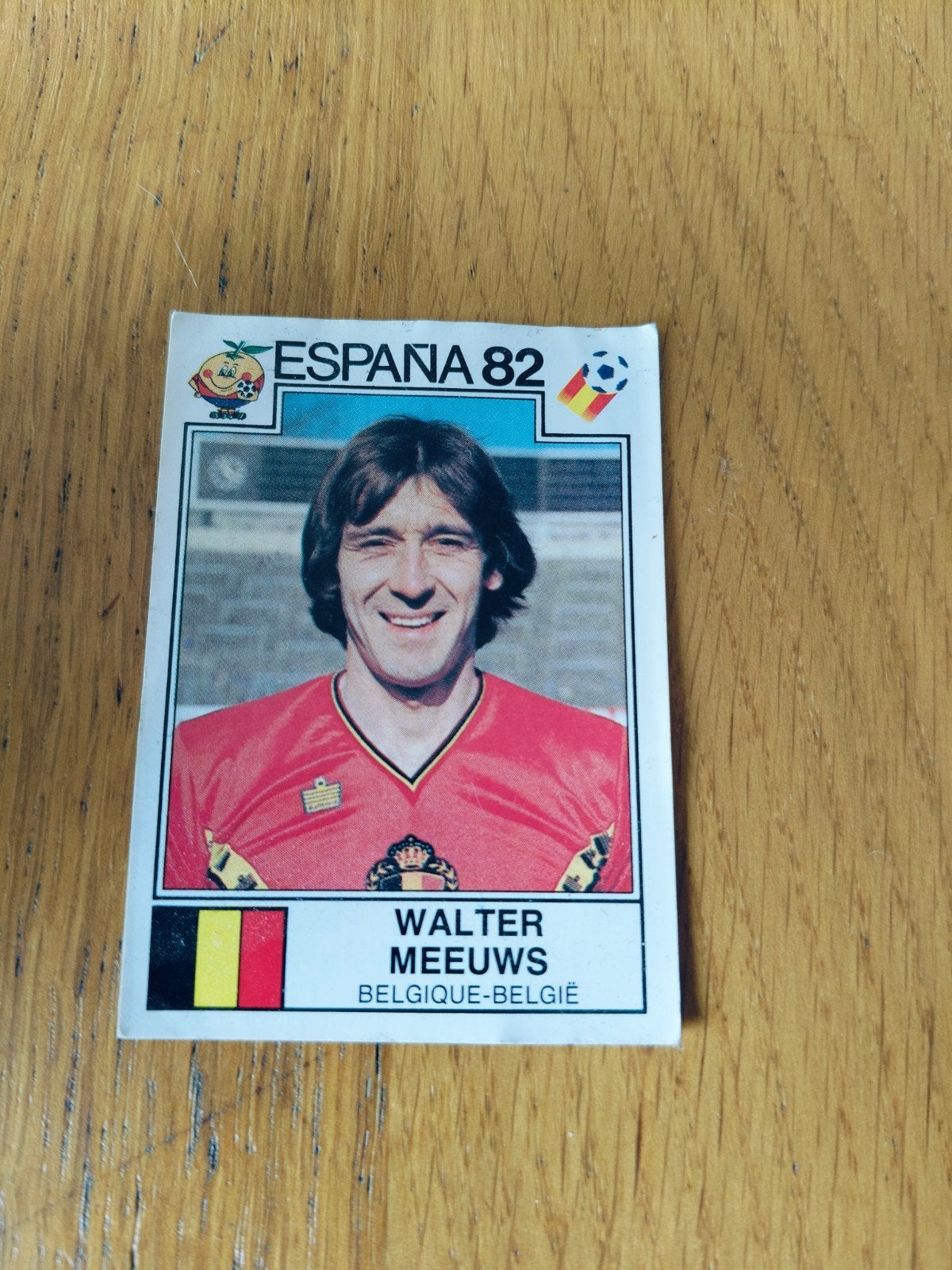 Panini sticker WK espana 82 Walter Meeuws, Hobby en Vrije tijd, Stickers en Plaatjes, Ophalen of Verzenden, Sticker