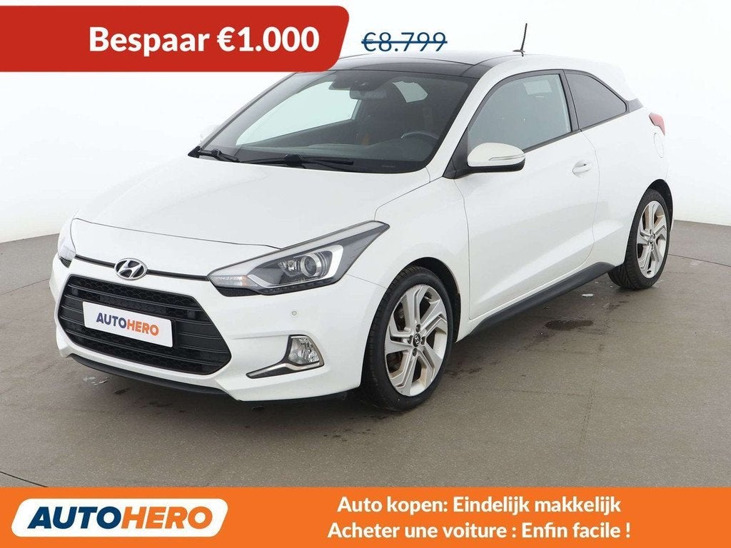 Hyundai i20 1.4 CRDi Comfort (bj 2017), Auto's, Voorwielaandrijving, Stof, Gebruikt, Zwart