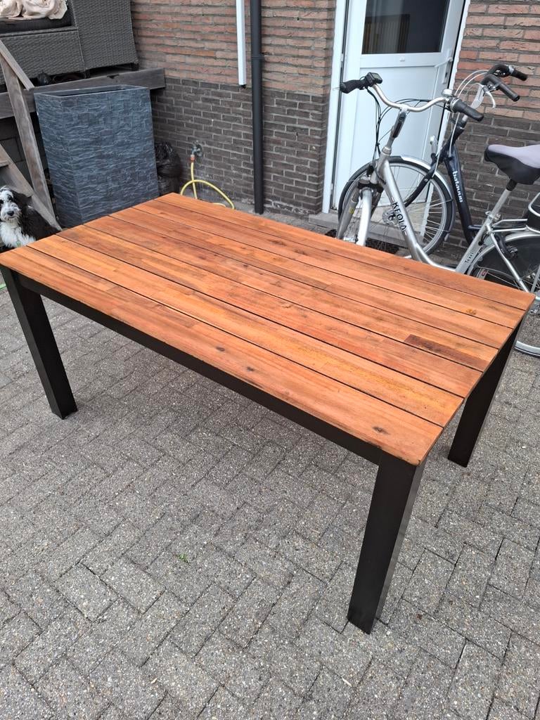 Houten tafel, Huis en Inrichting, Tafels | Eettafels, Ophalen