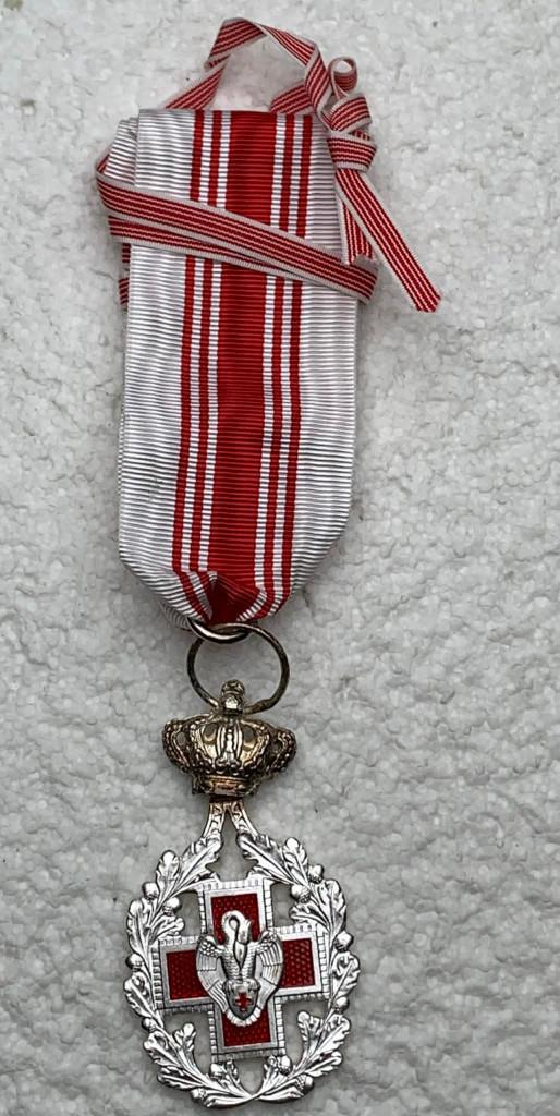 Medaille, Rode Kruis Commandeur, Erkentelijkheidsmed. Bloedg, Ophalen of Verzenden, Overige soorten, Lintje, Medaille of Wings