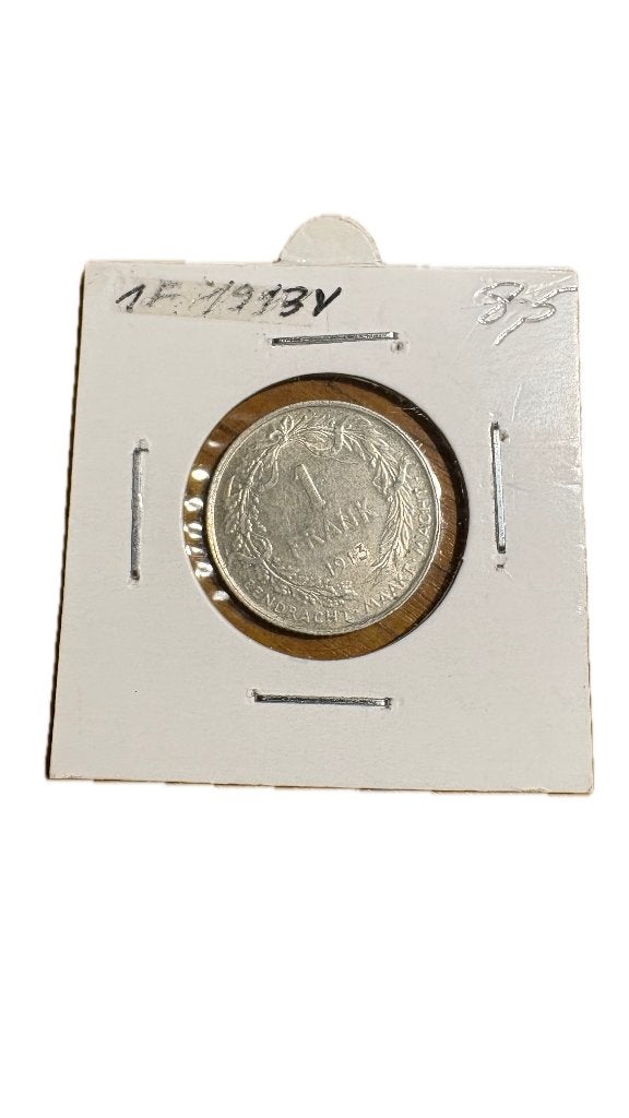 ALBERT I : Argent 1 FRANC 1913V, Enlèvement ou Envoi, Argent, Argent