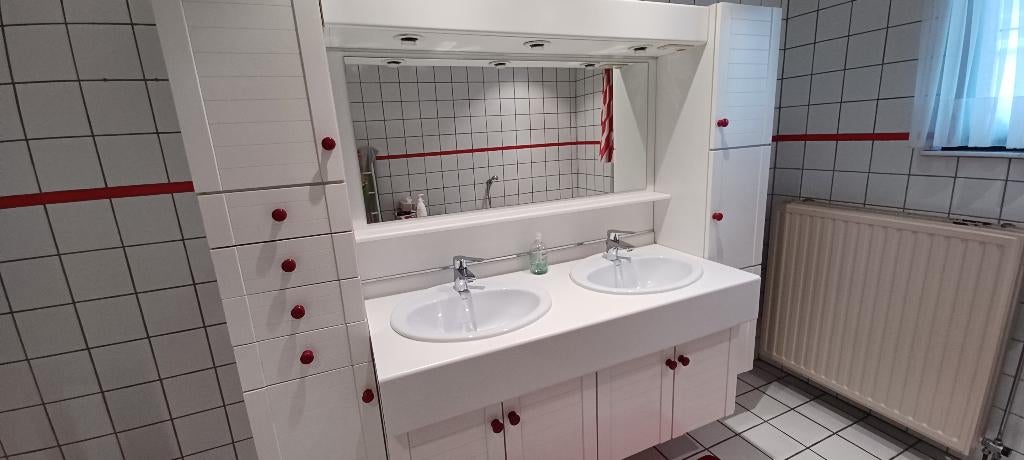 badkamermeubel + bad en douche cabine, Ophalen, Gebruikt