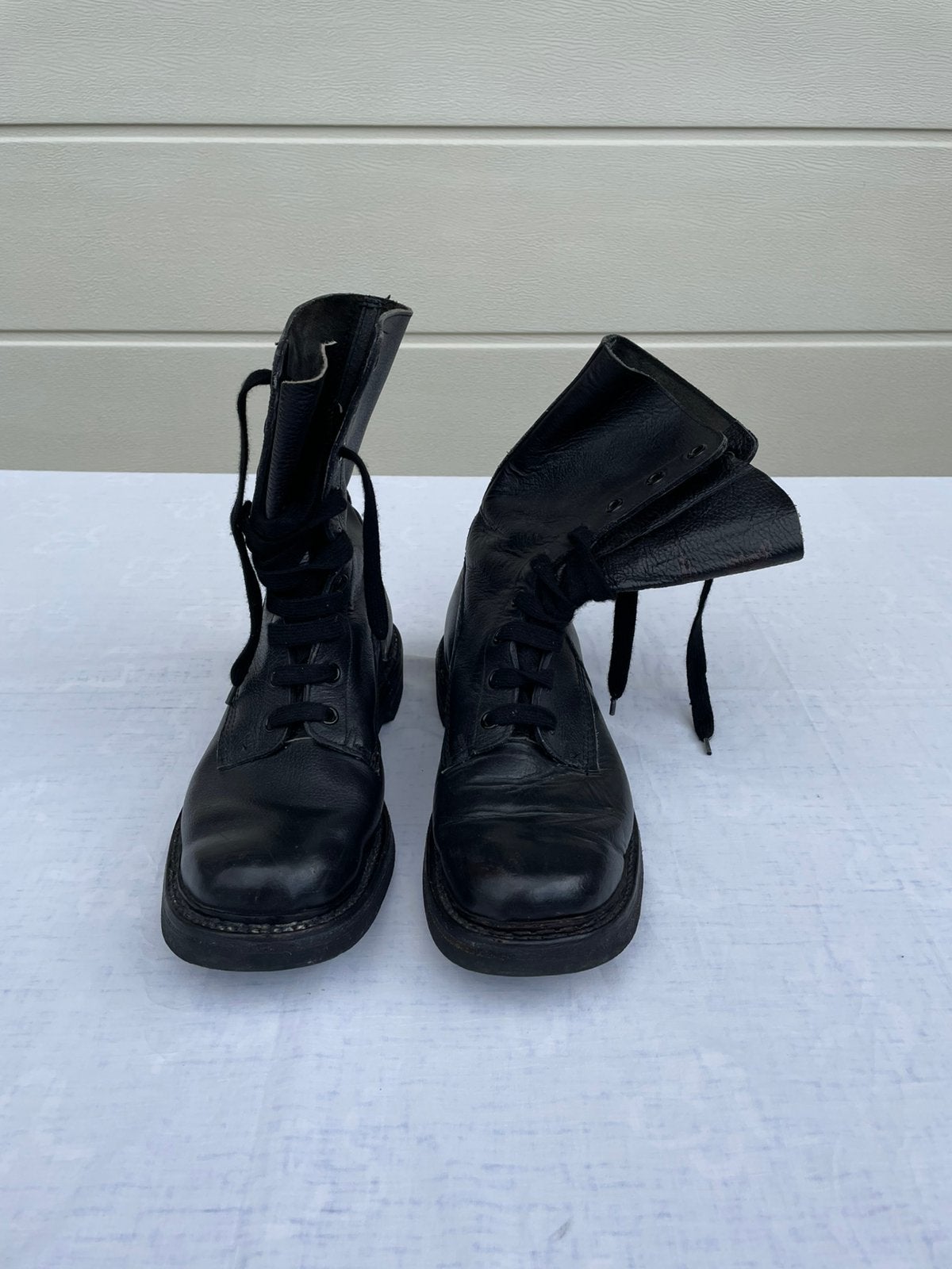 ABL Legerschoenen lederen botinnen maat 43  44 boots army, Ophalen of Verzenden