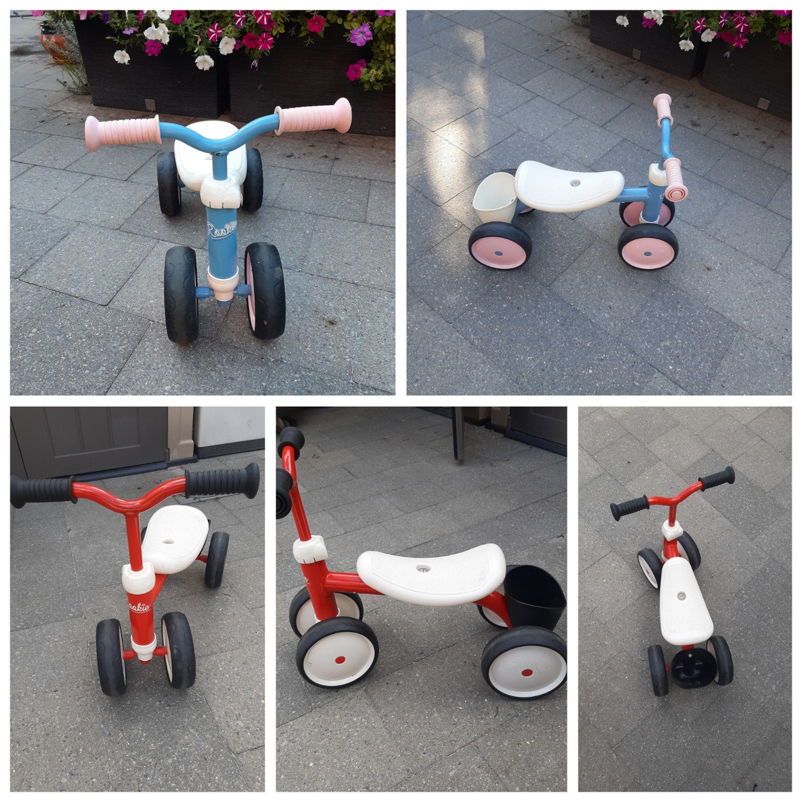 mooie loopfiets 3 stuks beschikbaar,  merk Smoby Rookie, Kinderen en Baby's, Ophalen, Loopfiets
