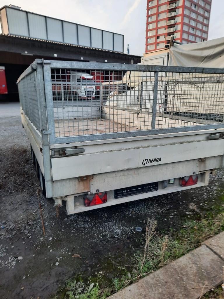 Henra Elektrische Kipper 3 asser 400x200!, Autos : Divers, Remorques Pièces, Utilisé, Enlèvement