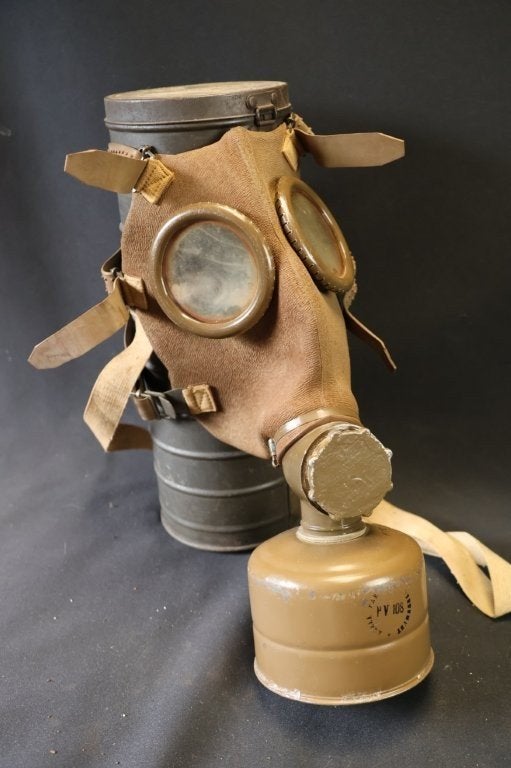 WO2 Belgisch AG15 gasmasker 1939, Verzamelen, Militaria | Tweede Wereldoorlog, Ophalen of Verzenden