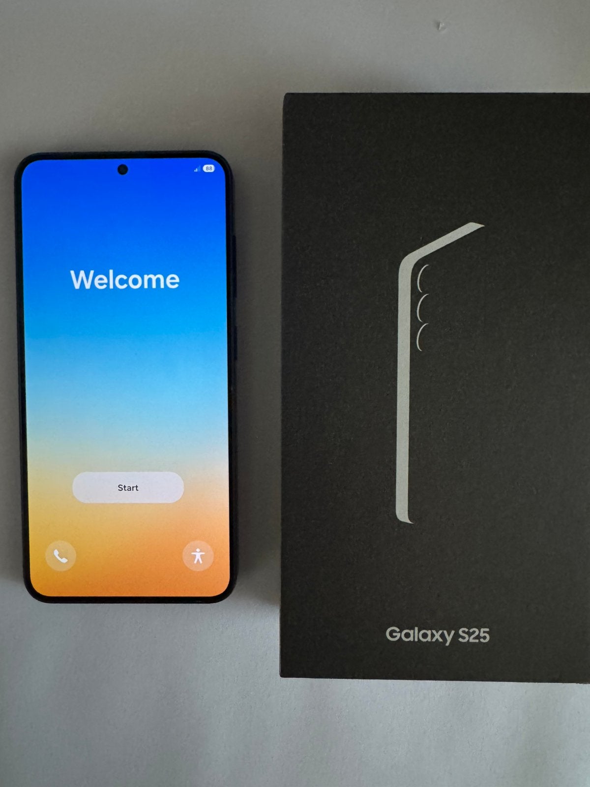 SAMSUNG S25 128GB BLUEBLACK, Autres modèles, Autres couleurs, Comme neuf, Enlèvement