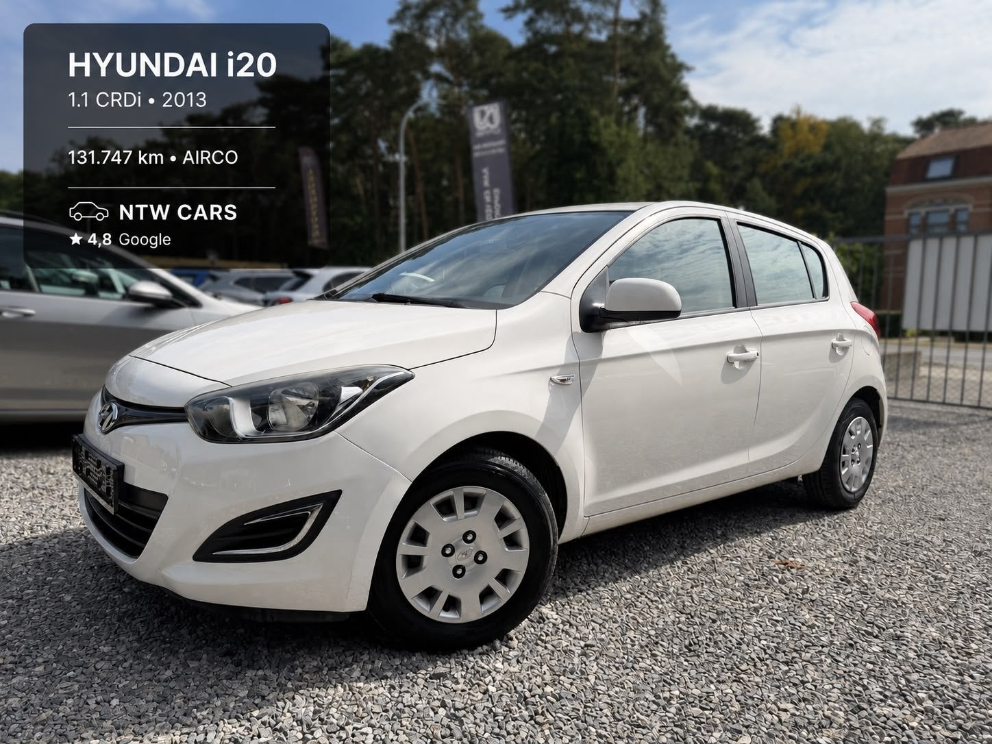 Hyundai i20 CRDi 1.2D EURO5 '13 + 12M GARANTIE, Euro 5, Achat, Entreprise, Boîte manuelle