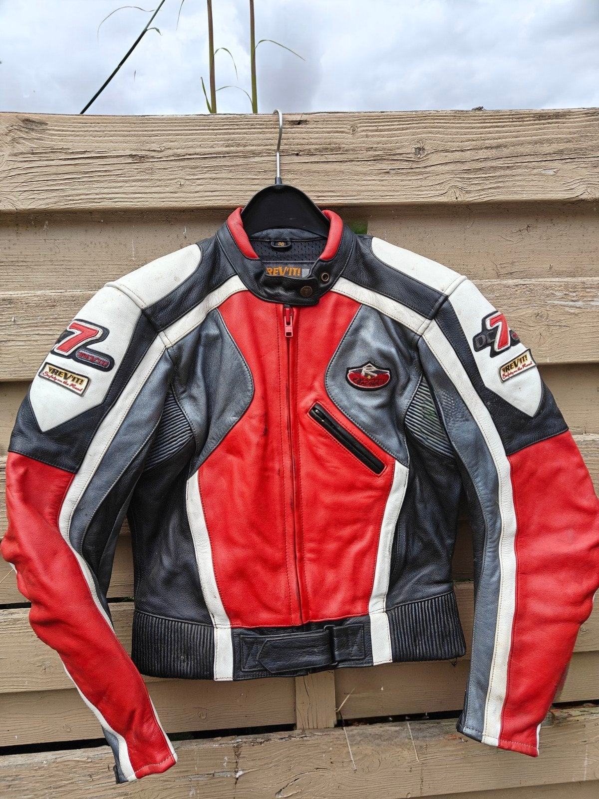 Motorjas Vrev'it!, maat 38, Motoren, Ophalen, Jas | leer, VREV’IT! (Revit), Dames