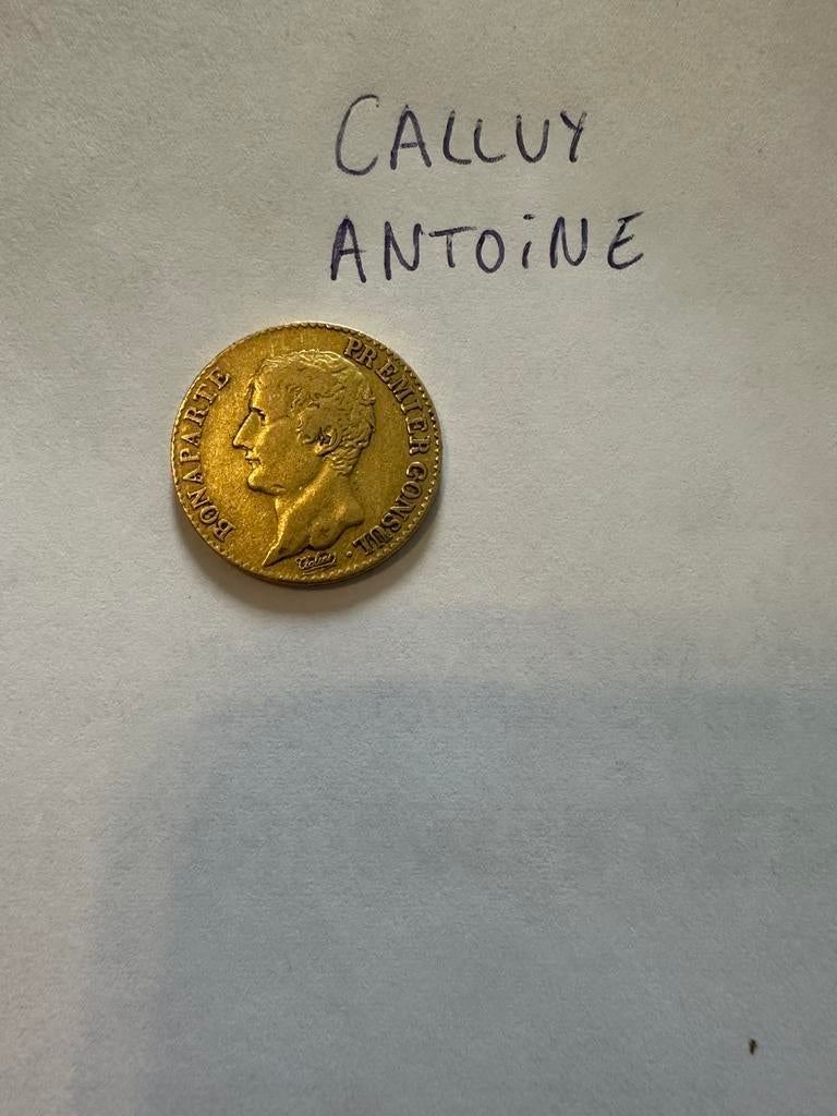 20 francs or bonaparte premier consul, Timbres & Monnaies, Enlèvement ou Envoi, Or