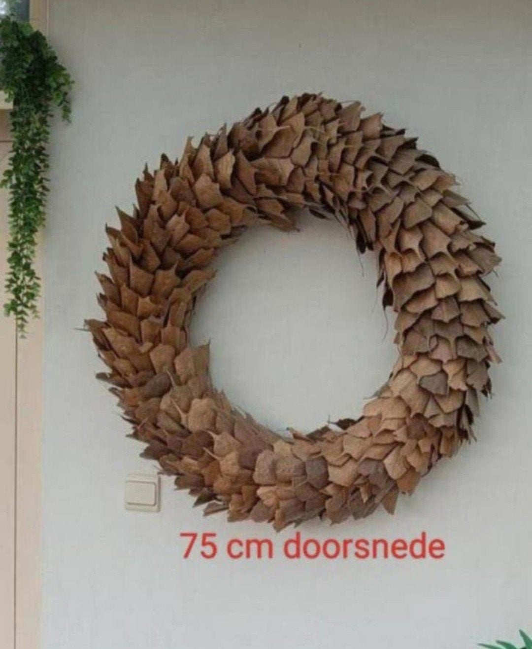 Bladerenkrans, Huis en Inrichting, Woonaccessoires | Kransen, Ophalen