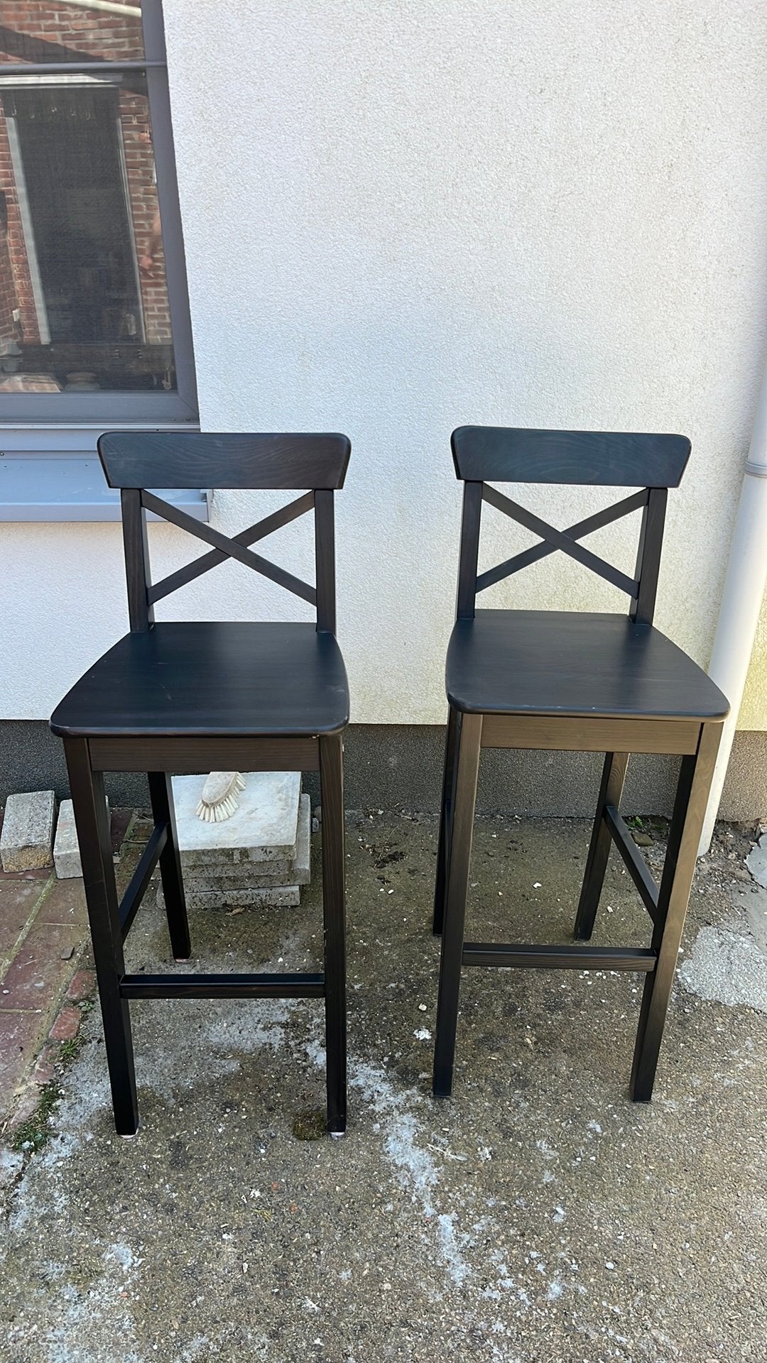 Hoge stoelen, 2 tabourets, Enlèvement, Utilisé