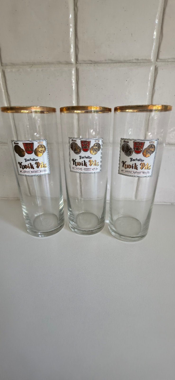 Bierglazen Bocholter kwik pils, Verzamelen, Ophalen of Verzenden