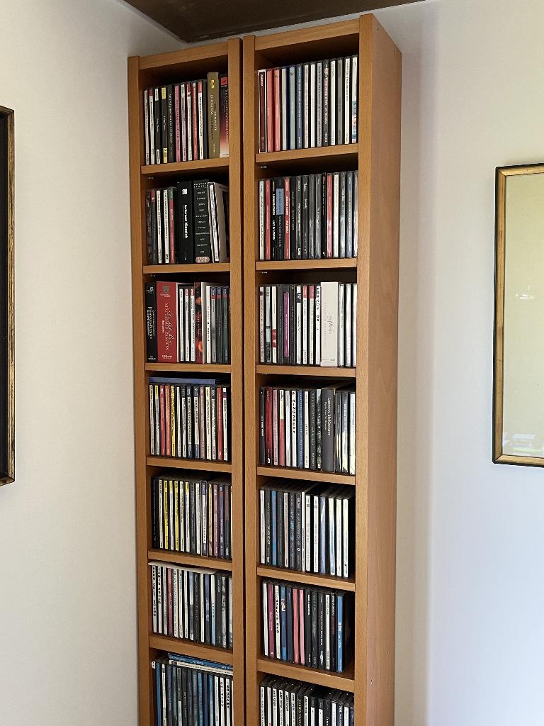Billy - porte-CD, Maison & Meubles, Enlèvement, Utilisé, Bois, 150 disques ou plus