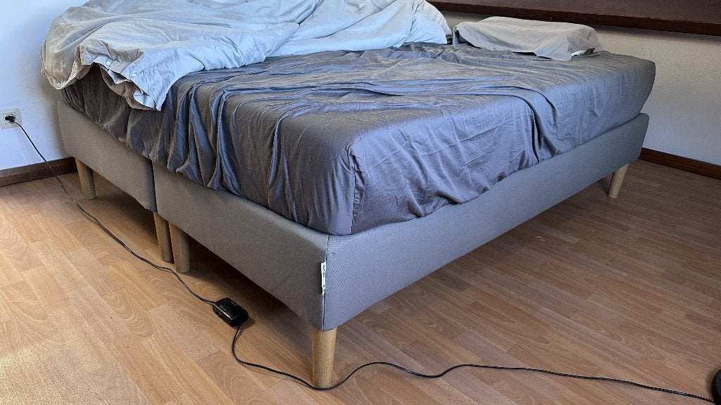 Lit IKEA 160x200 – matelas ÅNNELAND + sommier ESPEVÄR, Maison & Meubles, Comme neuf, Enlèvement, Sommier, 200 cm