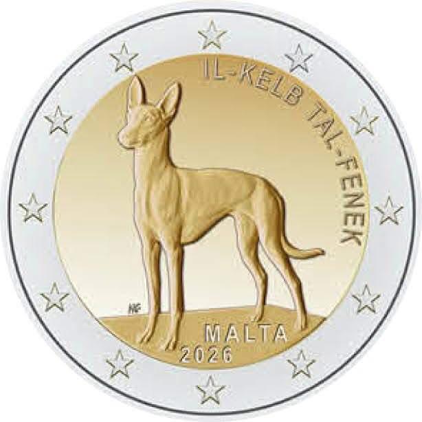 2026 Malta pharaohond unc, Timbres & Monnaies, Monnaies | Europe | Monnaies euro, Enlèvement ou Envoi, Malte, 2 euros, Monnaie en vrac