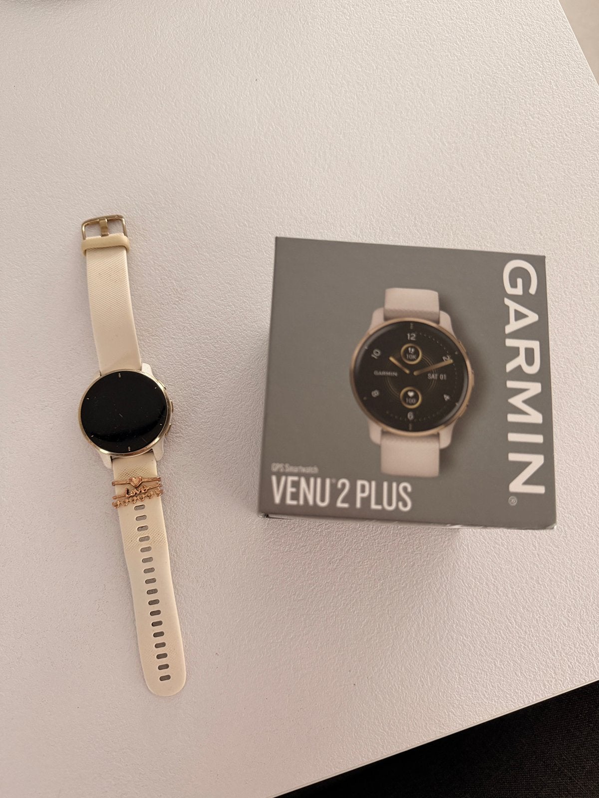 Garmin Venu 2 Plus - Gold, Ophalen, Waterdicht, Hoogte, Gebruikt