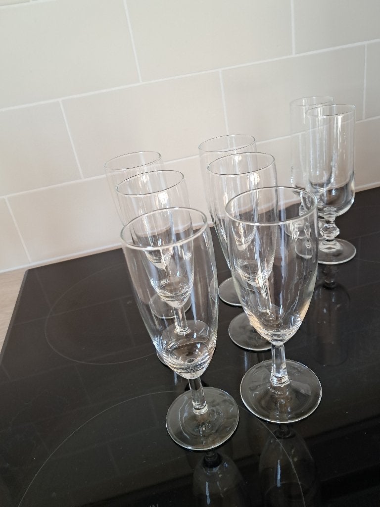 6 flûtes/coupes à champagne, Collections, Enlèvement ou Envoi, Comme neuf, Autres types