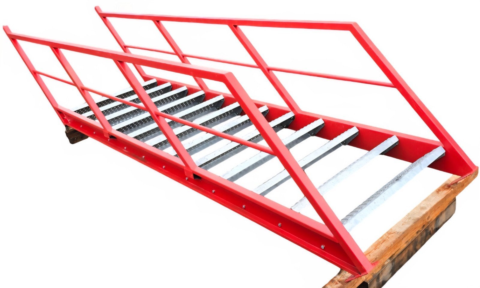Stalen trap 280cm / 2.8m. Steektrap entresolvloer / entresol, Doe-het-zelf en Bouw, Ladders en Trappen, Ophalen, Gebruikt, Trap